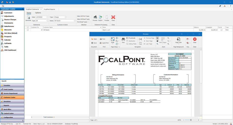 Revised FocalPoint Statements Now Available